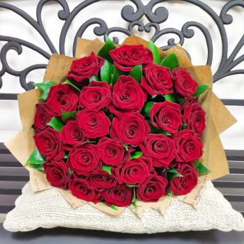 Букет 25 красных роз (код товара - 149175)