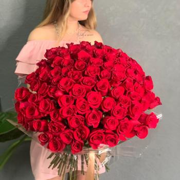 Букет из 101 красной розы (Артикул  88434)
